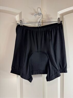 NWOT Sportneer Men's Black Athletic Padded Cycling Shorts Large